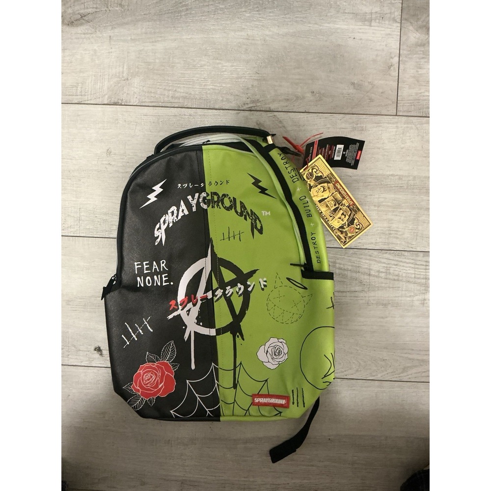 Brand New Spraygrounds Green‎ And Black